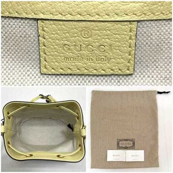 GUCCI Yellow Leather Shoulder Bag - Picture 9 of 11